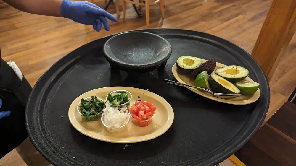 Guacamole Ingredients Table Side